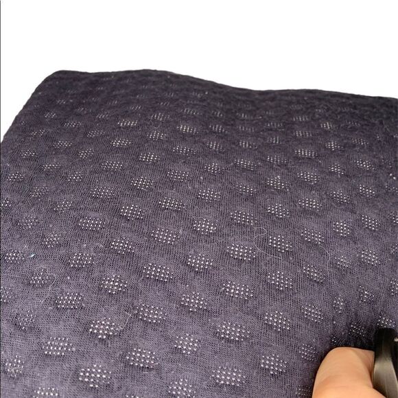 Thick Navy Blue Textured Hoodie - Picture 5 of 5